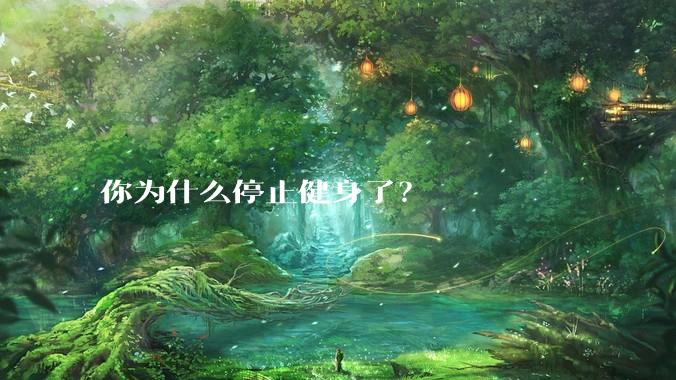 你为什么停止健身了？