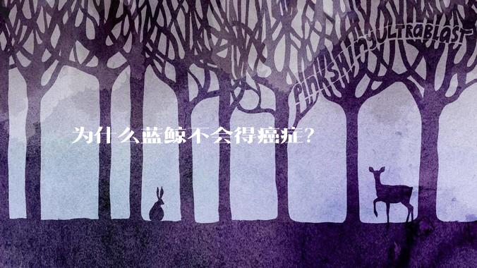 为什么蓝鲸不会得癌症？