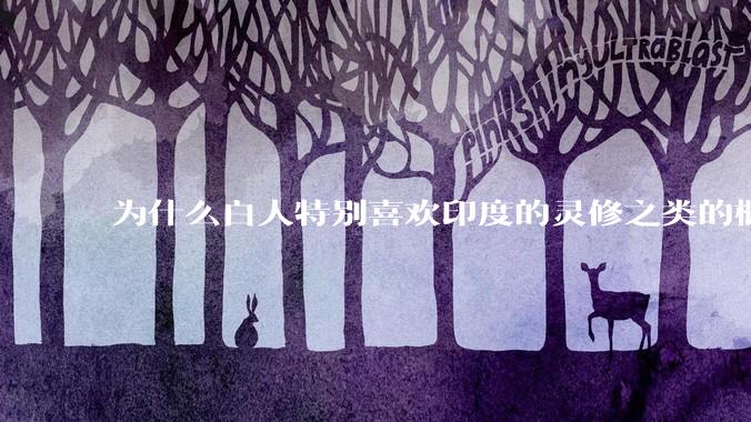 为什么白人特别喜欢印度的灵修之类的概念？